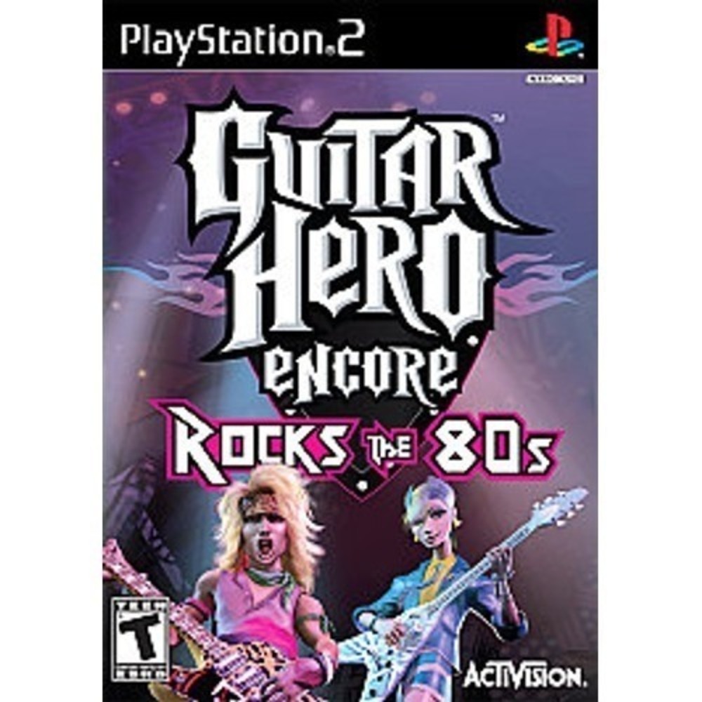 Guitar Hero Encore Rocks the 80s Sony PlayStation 2 PS2 2007 Activision Video